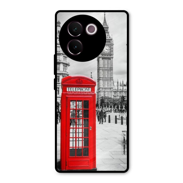 Telephone Booth Metal Back Case for Vivo V30e