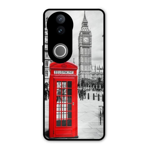 Telephone Booth Metal Back Case for Vivo V50e