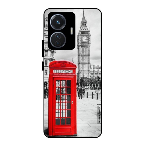 Telephone Booth Metal Back Case for iQOO Z6 44W