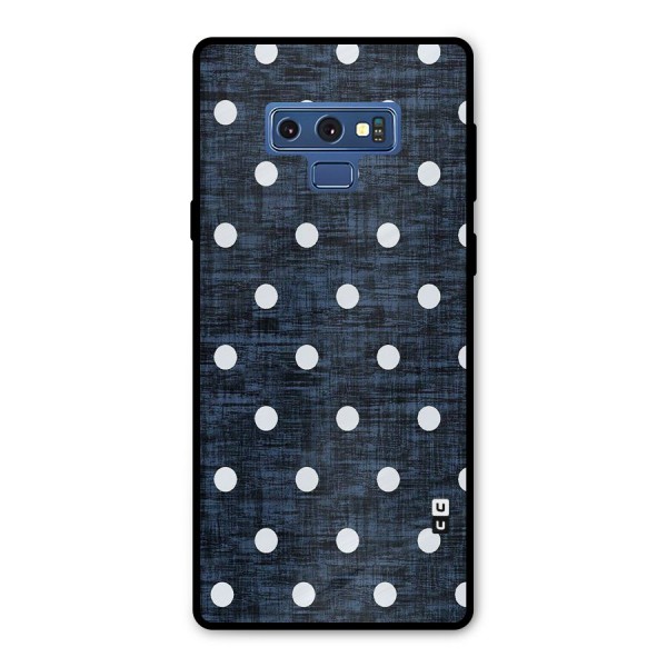 Textured Dots Metal Back Case for Galaxy Note 9