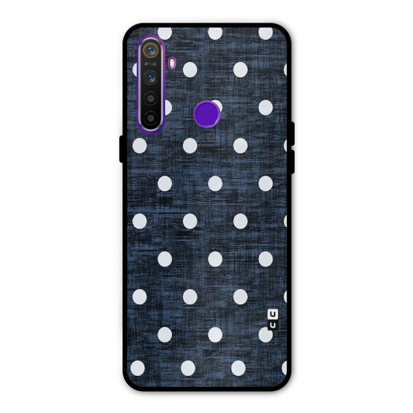 Textured Dots Metal Back Case for Realme Narzo 10