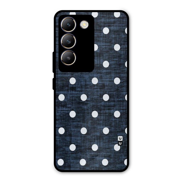 Textured Dots Metal Back Case for Vivo Y200e