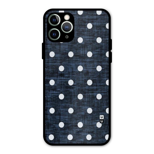Textured Dots Metal Back Case for iPhone 11 Pro Max