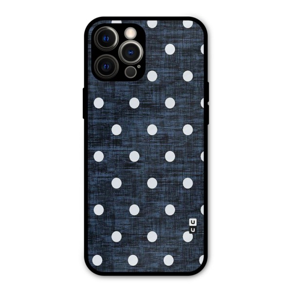 Textured Dots Metal Back Case for iPhone 12 Pro Max
