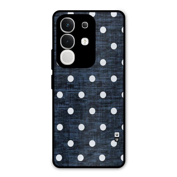 Textured Dots Metal Back Case for iQOO Z10x