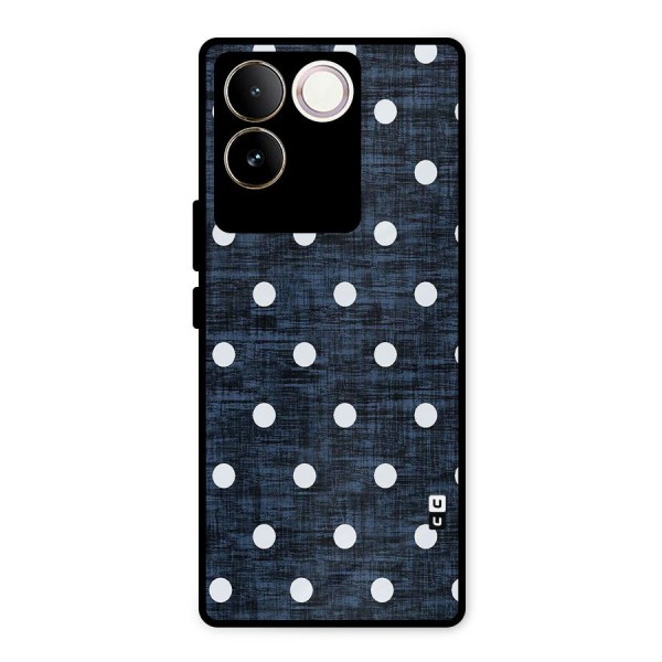 Textured Dots Metal Back Case for iQOO Z7 Pro