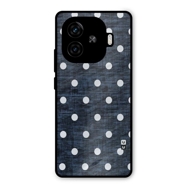 Textured Dots Metal Back Case for iQOO Z9 Turbo
