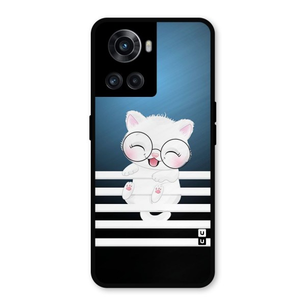 The Cat on Stripes Metal Back Case for OnePlus 10R