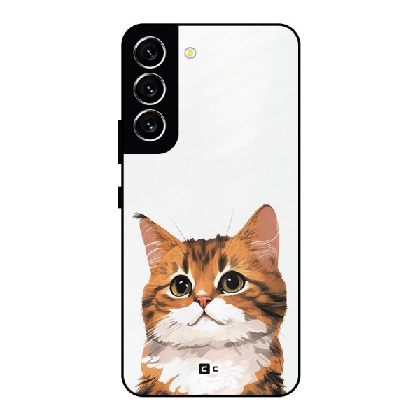 The Cute Cat Metal Back Case for Galaxy S22 5G