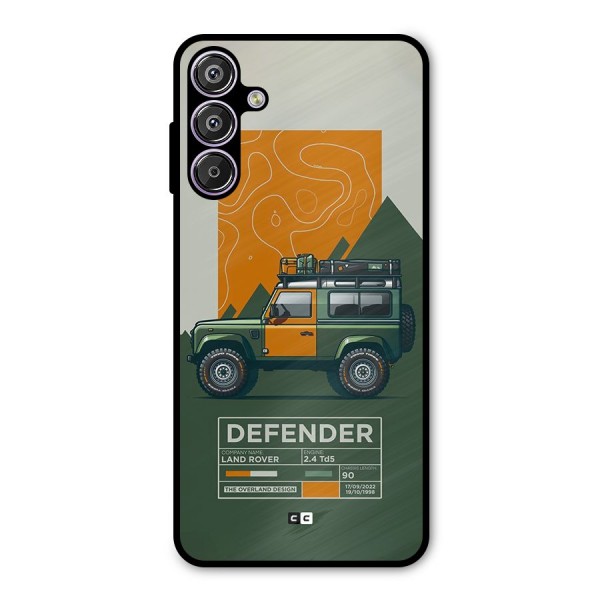 The Defence Car Metal Back Case for Galaxy F15
