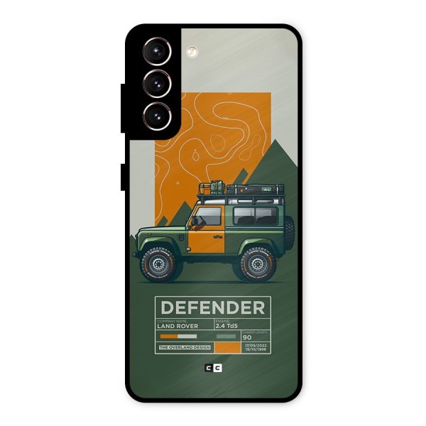 The Defence Car Metal Back Case for Galaxy S21 5G