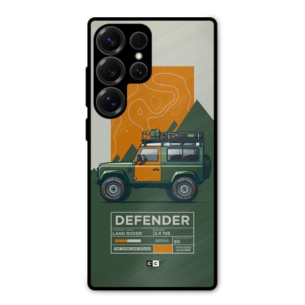 The Defence Car Metal Back Case for Galaxy S25 Ultra