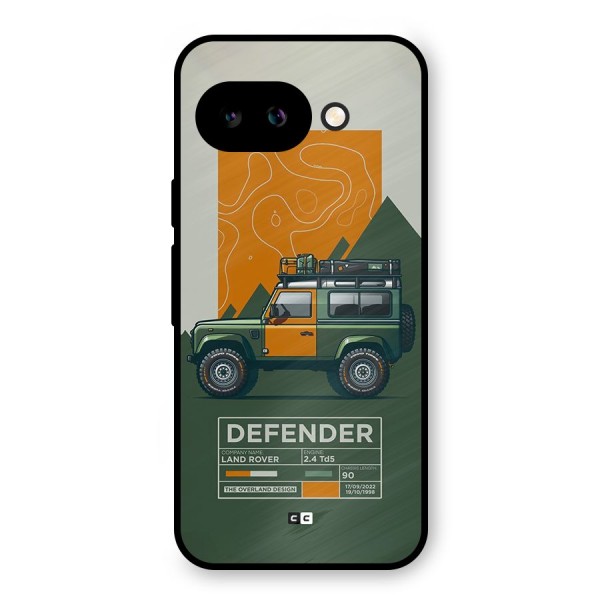 The Defence Car Metal Back Case for Google Pixel 9a