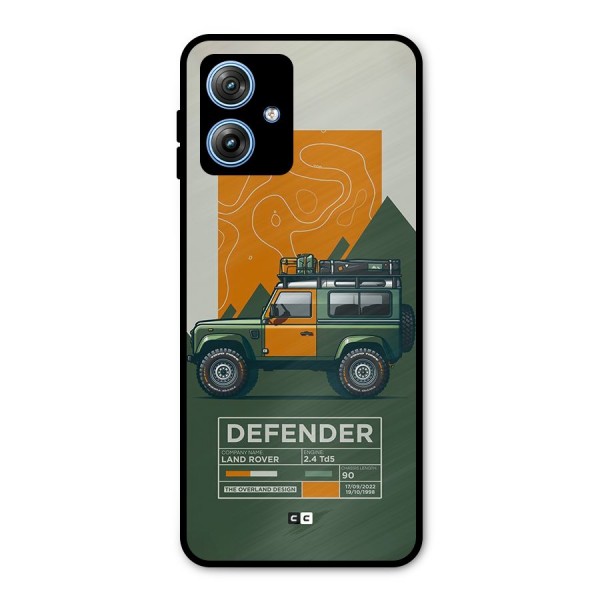 The Defence Car Metal Back Case for Moto G54