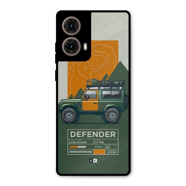 The Defence Car Metal Back Case for Moto G85