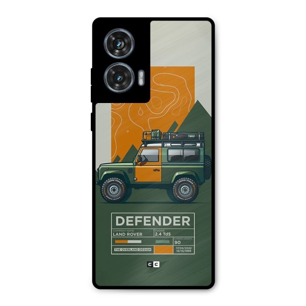 The Defence Car Metal Back Case for Motorola Edge 50 Fusion