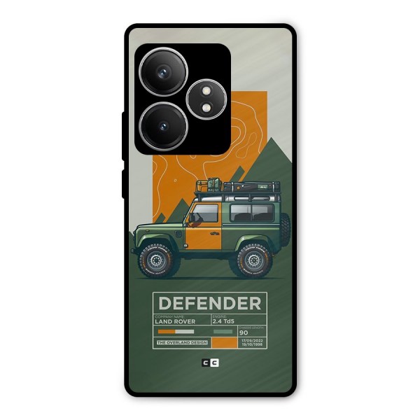 The Defence Car Metal Back Case for Realme GT 6T