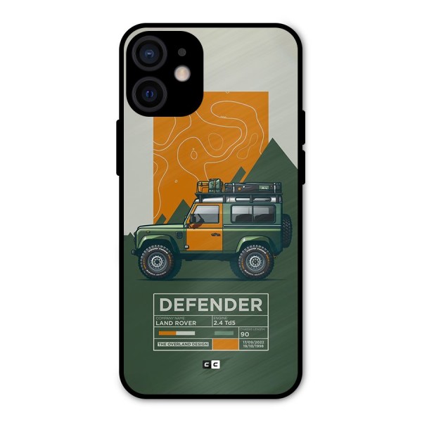 The Defence Car Metal Back Case for iPhone 12 Mini