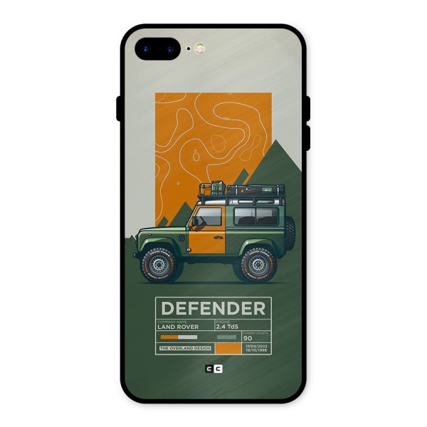 The Defence Car Metal Back Case for iPhone 8 Plus