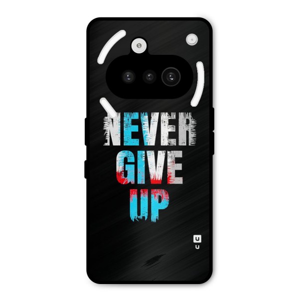 The Determined Metal Back Case for Nothing Phone 3a