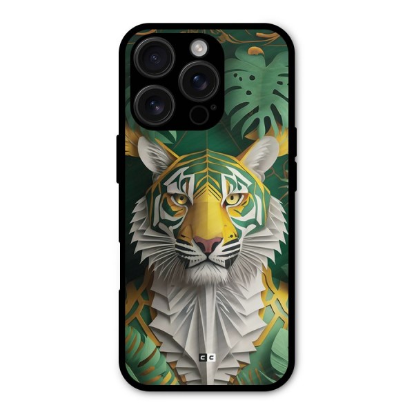 The Nature Tiger Metal Back Case for iPhone 16 Pro