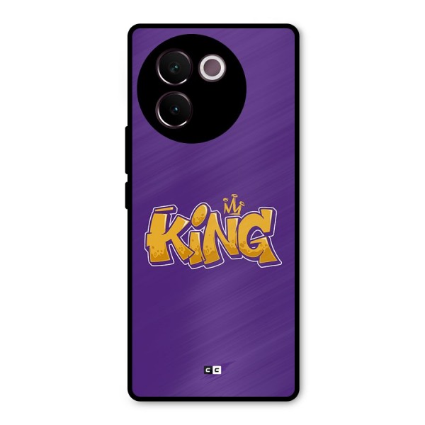 The Royal King Metal Back Case for Vivo V30e
