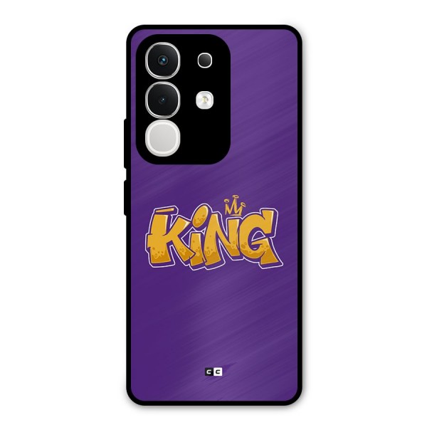 The Royal King Metal Back Case for iQOO Z10x