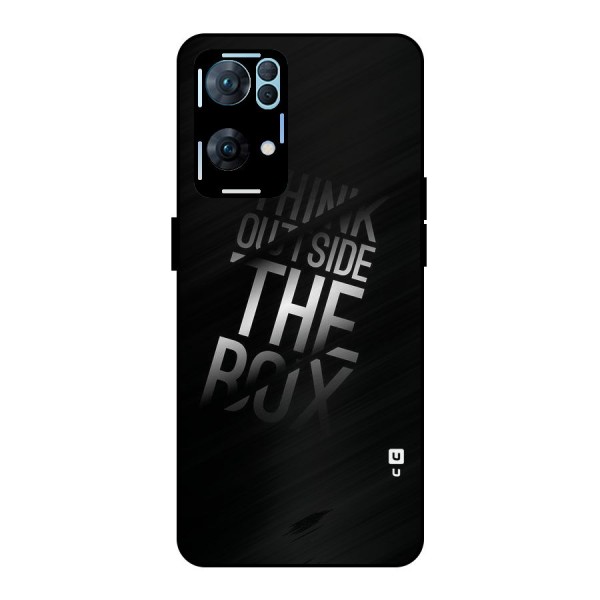 Think Outside the Box Metal Back Case for Oppo Reno7 Pro 5G