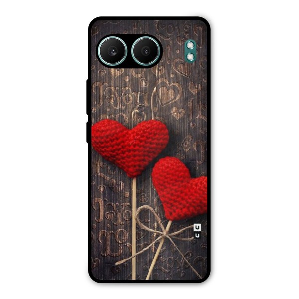 Thread Art Wooden Print Metal Back Case for OnePlus Nord 4