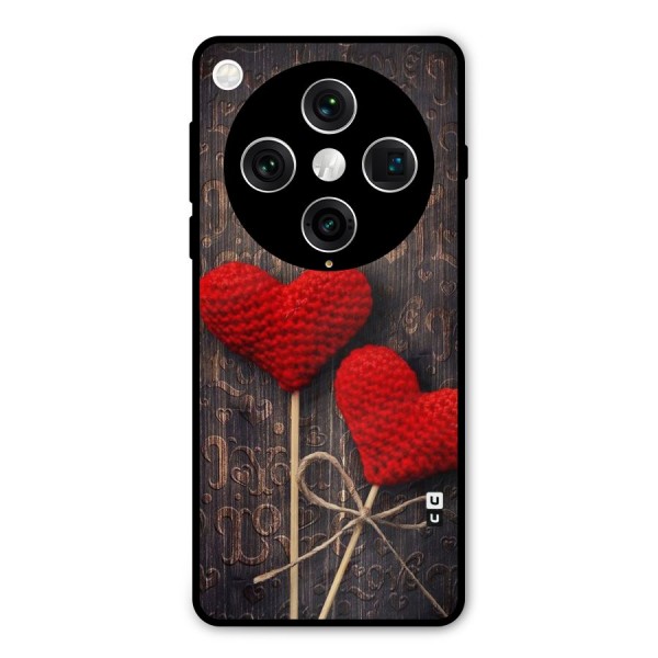 Thread Art Wooden Print Metal Back Case for Oppo Find X8 Pro