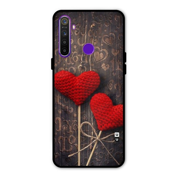 Thread Art Wooden Print Metal Back Case for Realme Narzo 10