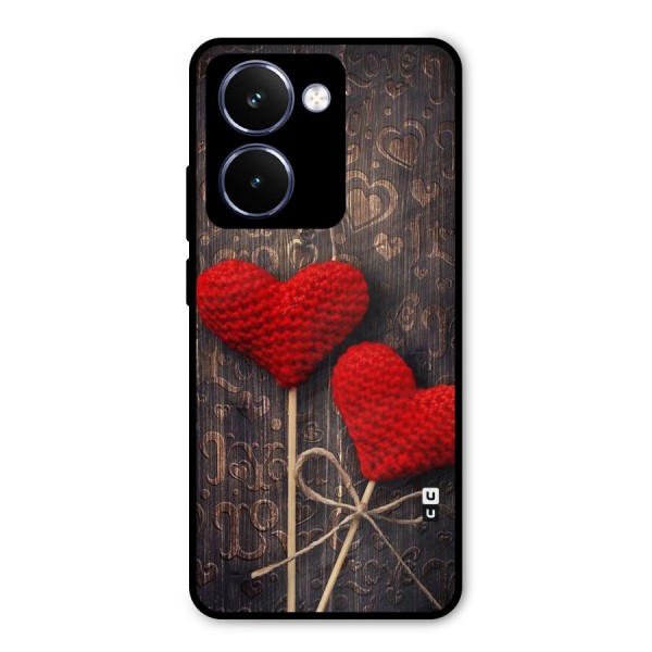 Thread Art Wooden Print Metal Back Case for Realme P3 Ultra