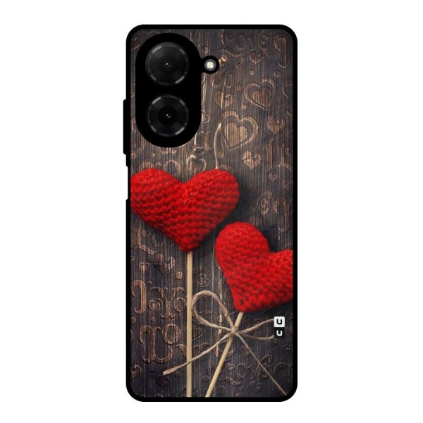 Thread Art Wooden Print Metal Back Case for Redmi A5 4G