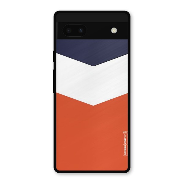 Three Colour Pattern Metal Back Case for Google Pixel 6a