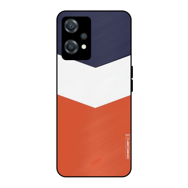 Three Colour Pattern Metal Back Case for OnePlus Nord CE 2 Lite 5G