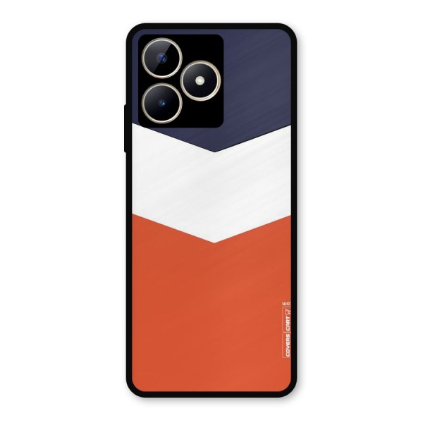 Three Colour Pattern Metal Back Case for Realme C53