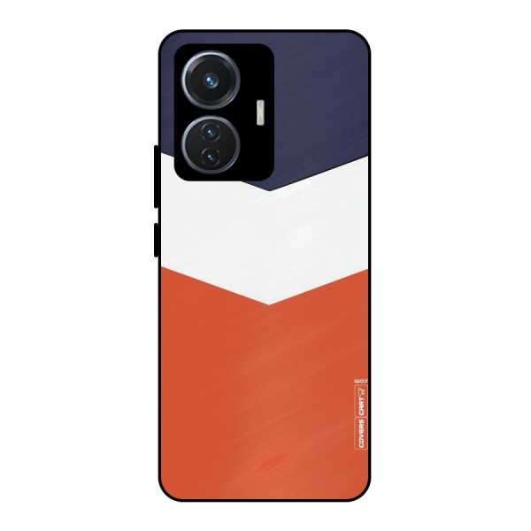 Three Colour Pattern Metal Back Case for iQOO Z6 44W