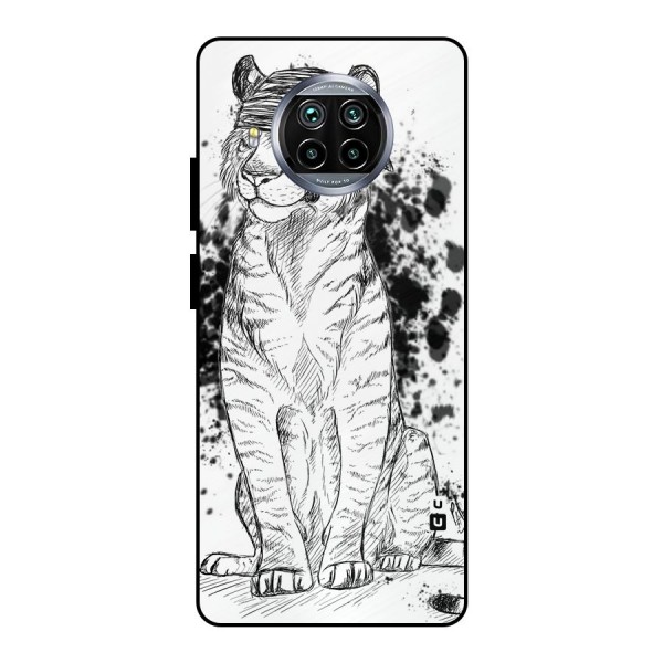 Tiger Wink Metal Back Case for Mi 10i