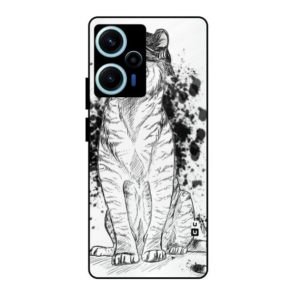 Tiger Wink Metal Back Case for Poco F5