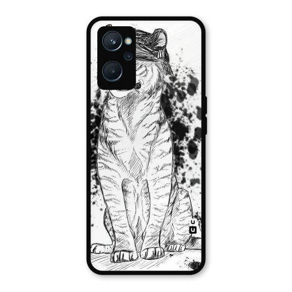 Tiger Wink Metal Back Case for Realme 9i