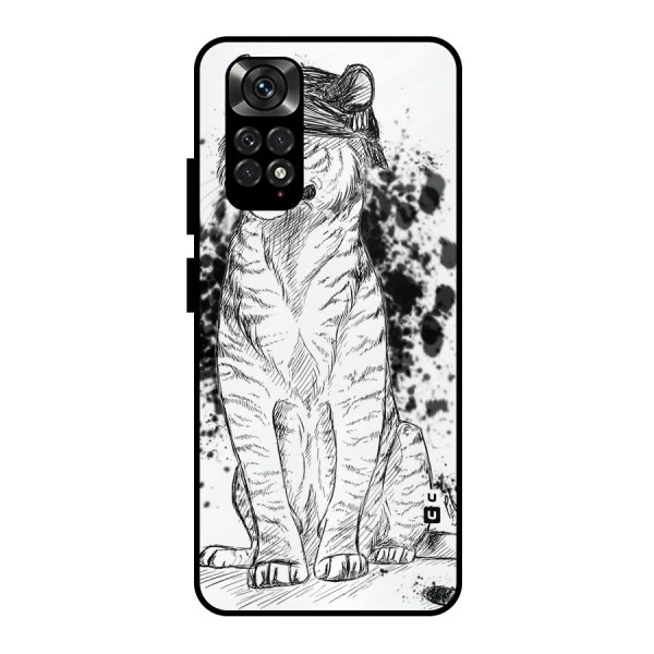 Tiger Wink Metal Back Case for Redmi Note 11 Pro
