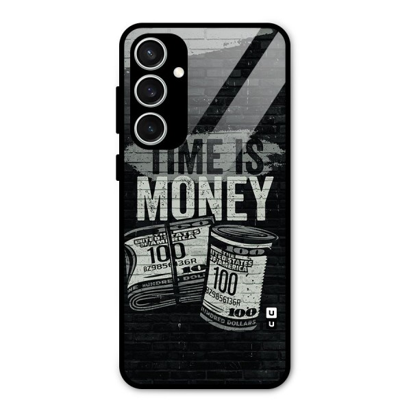 Time Is Money Glass Back Case for Galaxy S23 FE