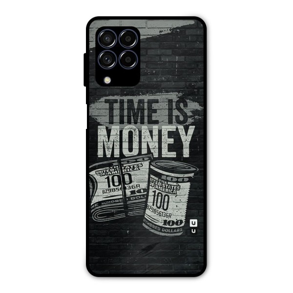 Time Is Money Metal Back Case for Galaxy M53 5G