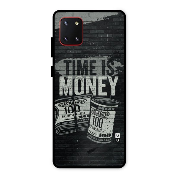 Time Is Money Metal Back Case for Galaxy Note 10 Lite