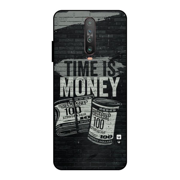 Time Is Money Metal Back Case for Poco X2