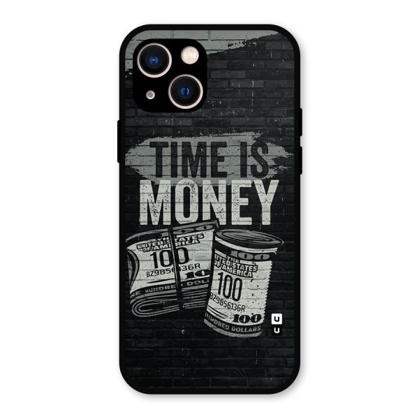 Time Is Money Metal Back Case for iPhone 13