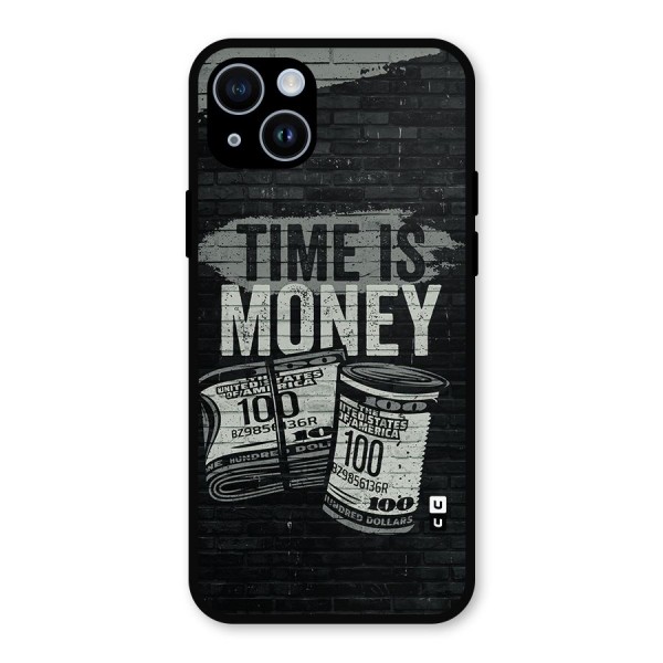 Time Is Money Metal Back Case for iPhone 14