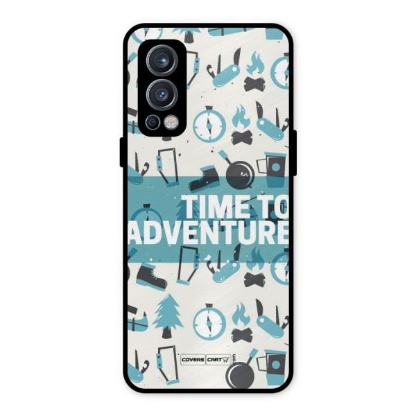 Time To Adventure Blazing Blue Metal Back Case for OnePlus Nord 2 5G