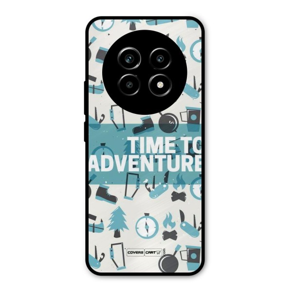 Time To Adventure Blazing Blue Metal Back Case for Realme 13 Pro