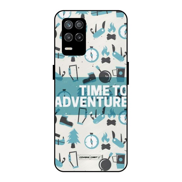 Time To Adventure Blazing Blue Metal Back Case for Realme 9 5G